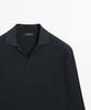 Masimodutti Cotton Blend Knit Jersey Polo