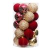 25Pcs/Set Christmas Balls Sparkling Sequins Vibrant Color Foam Ornaments Christmas Tree Decorations Party Supplies