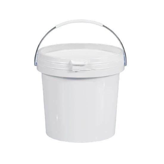 Secchio Multiuso Robusto Secchio Rotondo in Plastica con Manico Comodo, Contenitore Multiuso Impilabile per Interni ed Esterni, Contenitore per Liquidi per