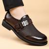 Fashion Quality Non Slip Sole Formal Leather Shoes Luxurious Mesh Perforated Breathable Business Office Casual Leather Shoes Men Loafers