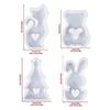 Bear Rabbit Candle Molds for DIY Candle Valentines Christmas Gift