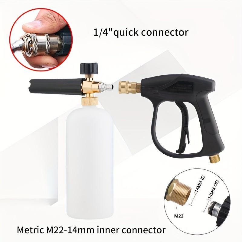 6/8pcs High Pressure Washer Gun with 5-Color Quick Connect Nozzle, Cleaning Machine Accessories Multi-Functional  1/4 Quick Connect
