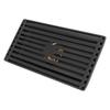 Black Floor Drain with Removable Cover Stainless Steel Bathroom Kitchen Accessory 10x20cm