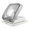 Roof Window 503x485mm Roof Window Skylight with 12V LED Light Pleated Blind Fly Screen for RV Yacht