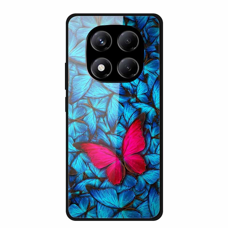 Luxury Case For Redmi Note 14 Pro 4G Tempered Glass Cover For Xiaomi Redmi Note14 Pro 4G Phone Cases Fashion Protective fundas