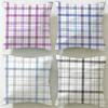 Solid Color Patchwork Floral Cushion Cover Soft  EasyWash Pillow Case  Versatile for Couch Bed Travel and Office