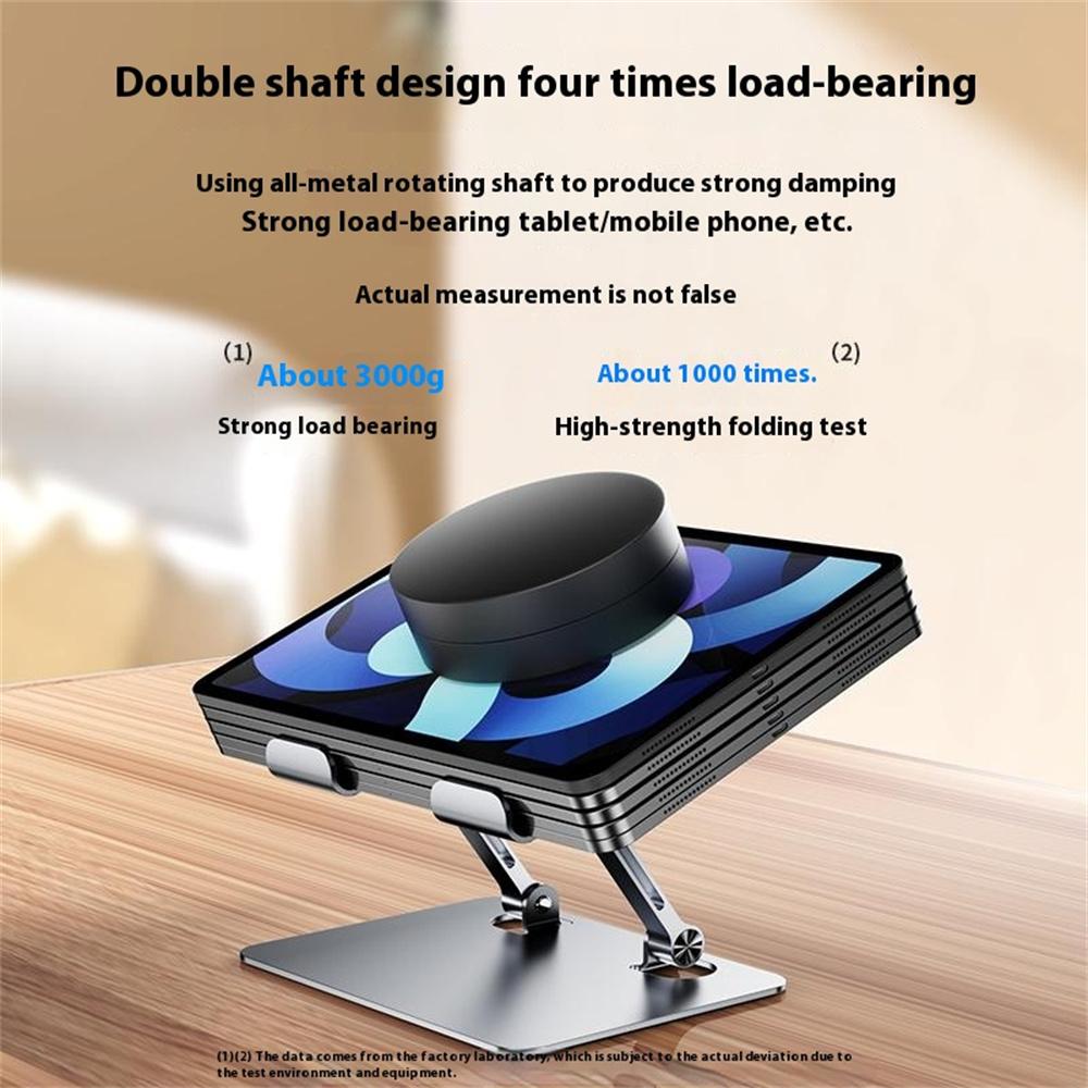 J18S Alloy Steel Live Streaming Phone Tablet Stand 360 Degree Rotation Desktop Holder