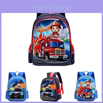 Adorable Cartoon-themed Boys Backpack Spacious Lightweight Breathable Nylon School Bag
