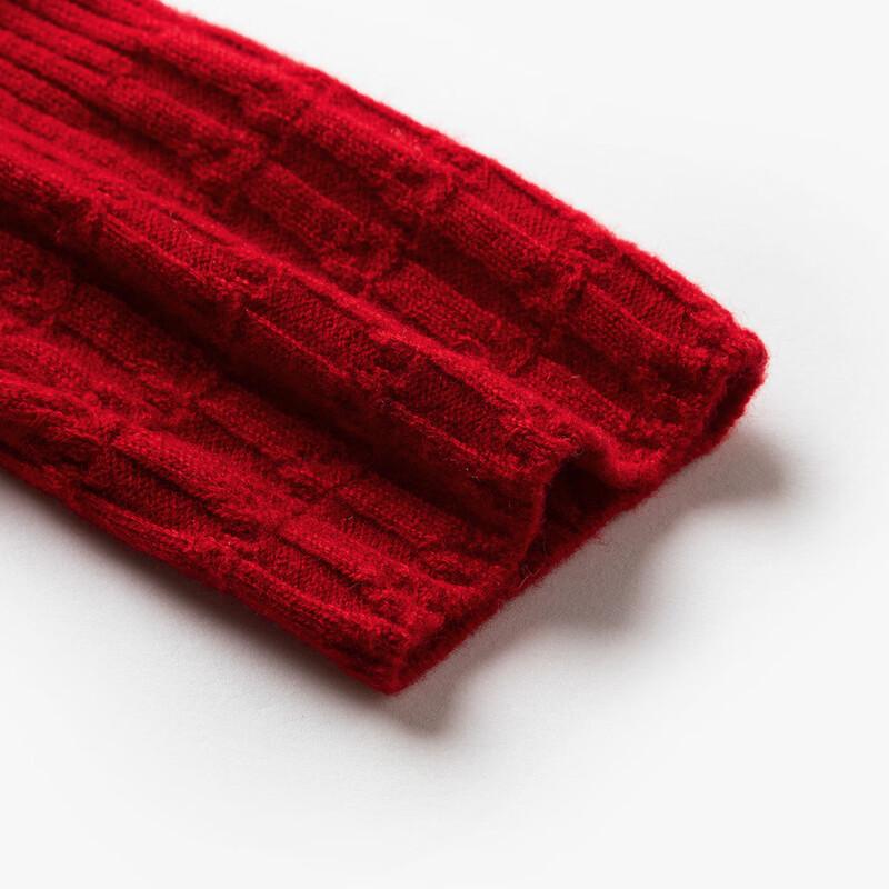 TUHUANG Women's Pure Wool Half-Turtleneck Slim-Fit Knit Pullover