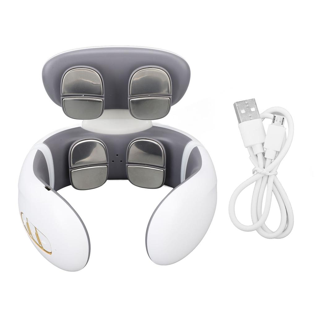 Electric Pulse Neck Massager with 8 Massage Heads 6 Modes 15 Levels Intelligent Cordless TENS Unit