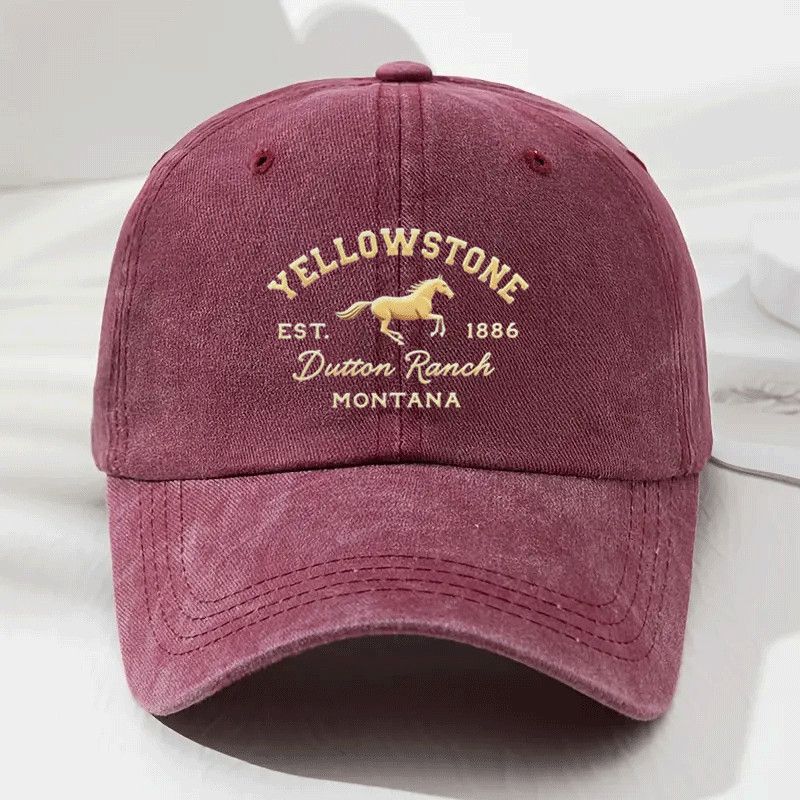 Printed Year of the Horse Hat Men's and Women's Baseball Caps Versatile Men's Hats Outdoor Peaked Hats Sun Hats