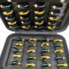 25Pcs/Box Fishing Lure #8 Realistic Bionic Artificial Humpy Fly Yellow/Black Lure Bait Fishing For Trout Fly Flies Bait Lures