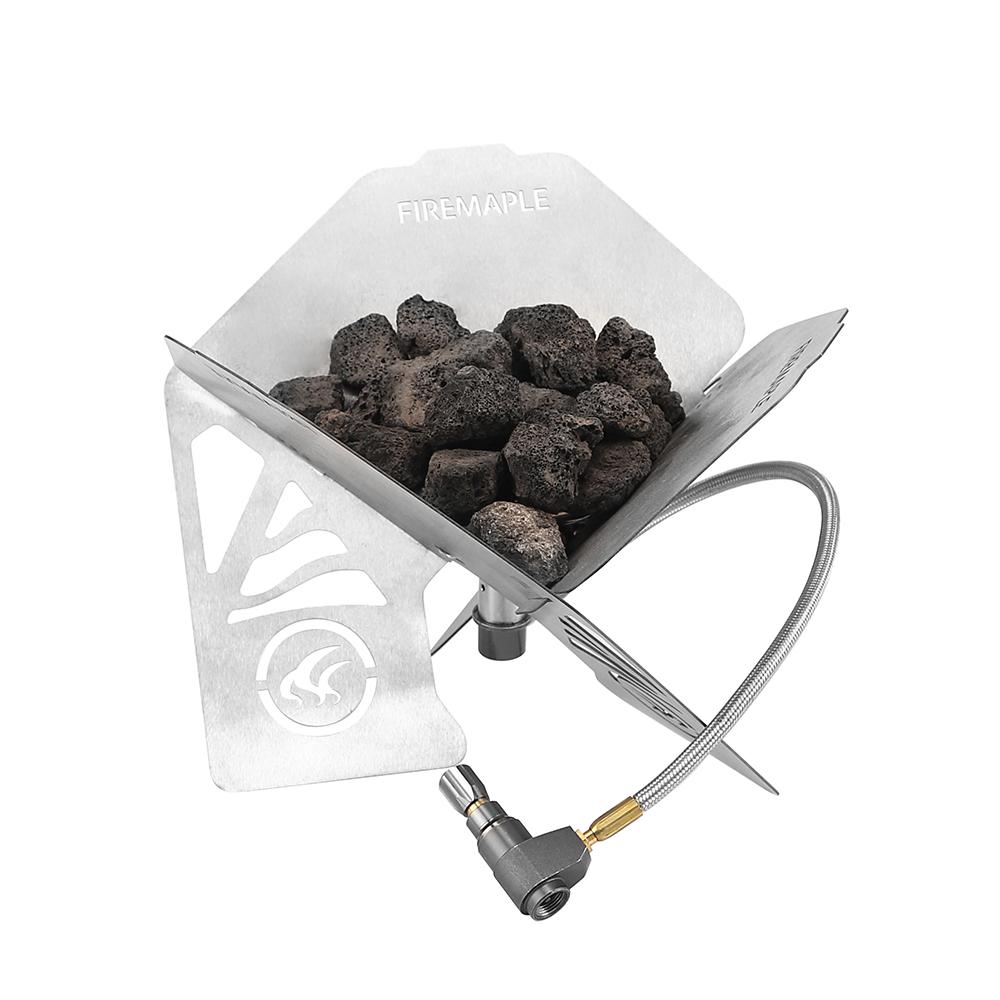 

Газовый костер Fire-Maple Antarcti, ветрозащитный уличный мини-обогреватель из нержавеющей стали, переносной складной костер для кемпинга 3753 БТЕ