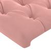 Headboard with Ears Pink 163 X 16 X 78 88 Cm Velvet