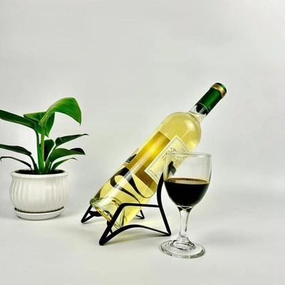 Eisenkunst Weinregal Organizer Stuhlform Weinregale Starke Tragfähigkeit Weinflaschenhalter Für Esstisch Ausstellungsregal