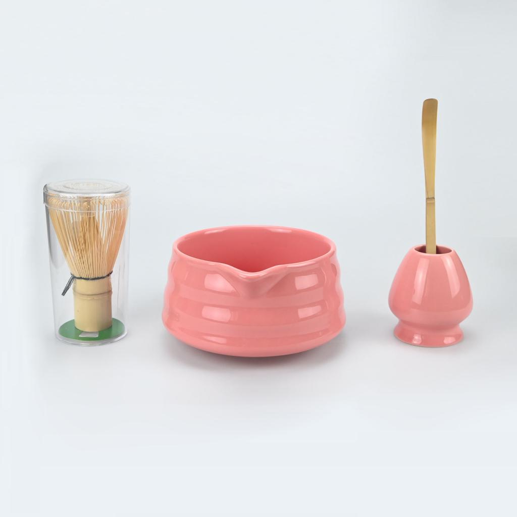 4/5PCS Japanese Matcha Tea Set Whisk Stand Tea Ceremony Matcha Bowl Grinder Brushes Tea Tools Holder Tea-making Tea- Accessories