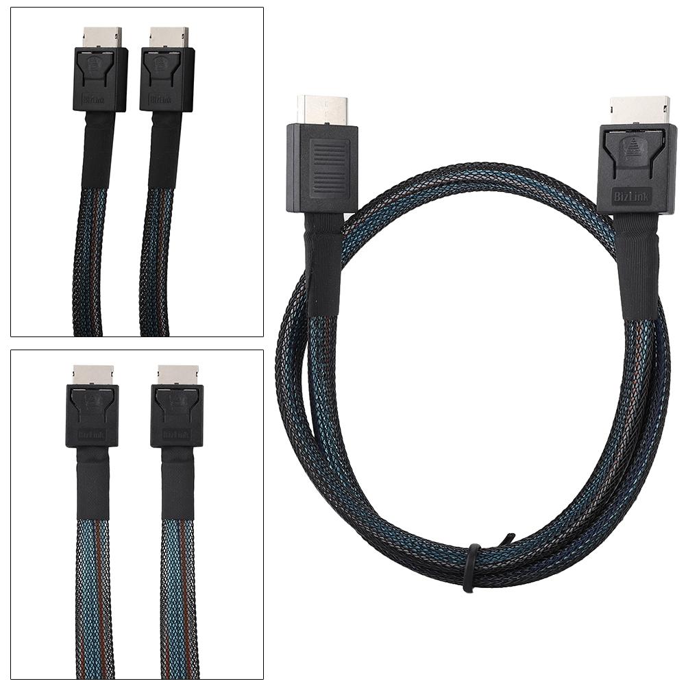 Cabledeconn SFF 8611 TO SFF 8611 Server High Speed HDD Data Transmission Cable 0.5M