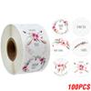 100-500pcs Round Thank You Stickers for Envelope Seal Labels Gift Packaging Decor Birthday Party Scrapbooking Stationery Sticker