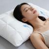 Homelia Soft Washable Polyester Pillow, Suitable for Back, Side, and Stomach Sleepers, Large 74x48cm (White, 74x48x20cm)