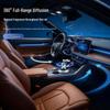 Solar-Powered Rotating Car Air Freshener & Perfume Ornament - Long-Lasting Odor Removal