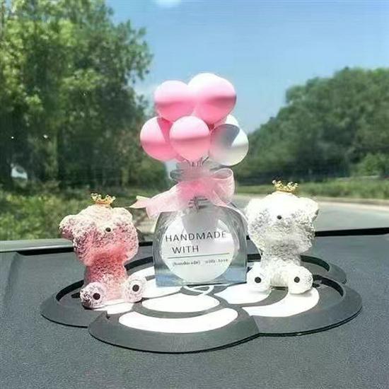 Creative Car Accessories: Cute Confession Balloons & Perfume Ornaments for Interior Decoration