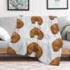Neue Ich liebe Croissant Kuscheldecke Ultraweiche Gemütliche Decke zum Nickerchen Schlafen