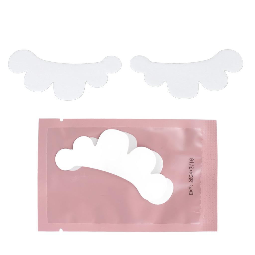 100 Pairs Grafted Eyelashes Isolation Pads Petal Shape Non Woven Eyeshadow Stickers