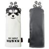 Club Head Protector PU Leather Husky Design Golf Club Headcover Wood Head Covers Golf Putter Cover