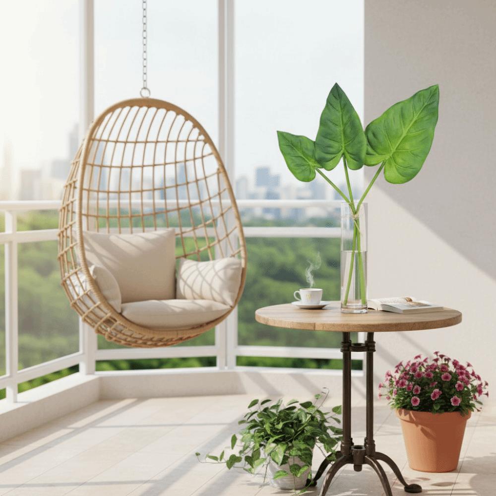 3PCS Acesorries Artificial Palm Leaves Green Fake Plant Vivid Simulation Leaf  Floral Arrangement