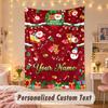 Wall Hanging TapestryChristmas Custom Name Print Art For Indoor Home Room Decoration Holiday Gift