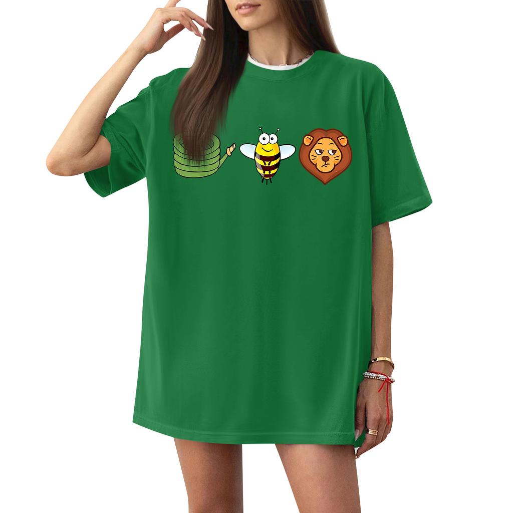 Women's Casual Letter Print Short Sleeve T-Shirt