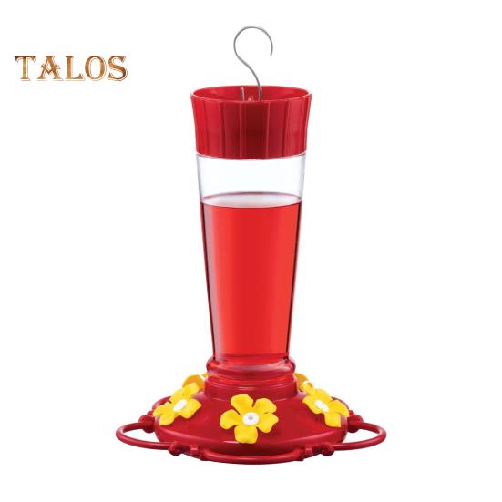 Açık Hava İçin Sinek Kuşu Besleyici Asılı Sızdırmaz Plastik Kuş Besleyici 5 Çiçek Besleme Portu ve Dış Bahçe Dekoru İçin Karınca Hendeği