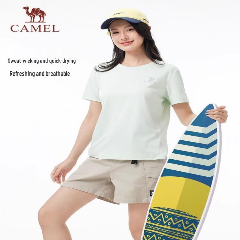 CAMEL Women s Outdoor Quick-Dry Short Sleeve T-Shirt S