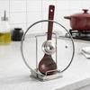 Stainless Steel Pot Cover Shelf Non-Tipping Spoon Rest Shelf Phone Holder Spoon Rack  Kitchen