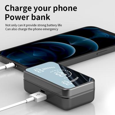 #S2 Écouteurs Bluetooth sans fil TWS avec boîtier de charge Suppression du bruit LED Écouteurs avec micro Casque sans fil Écouteurs Bluetooth