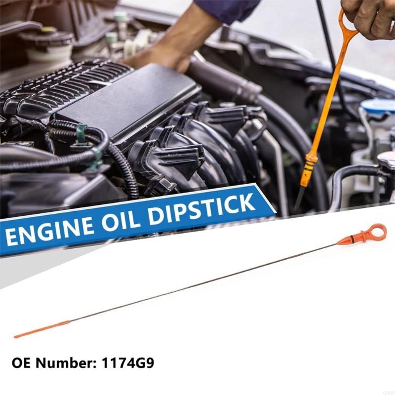 Q9QD Precise Measurement Car Engine Oil Fluid Level Dipstick for 308 3008 508 5008 Oil Dipstick Automotive Accessories 1174F0