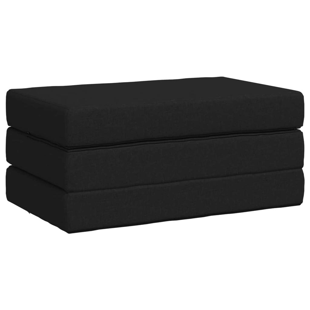 Folding Sofa Bed 80 x 67 x 45 cm Black