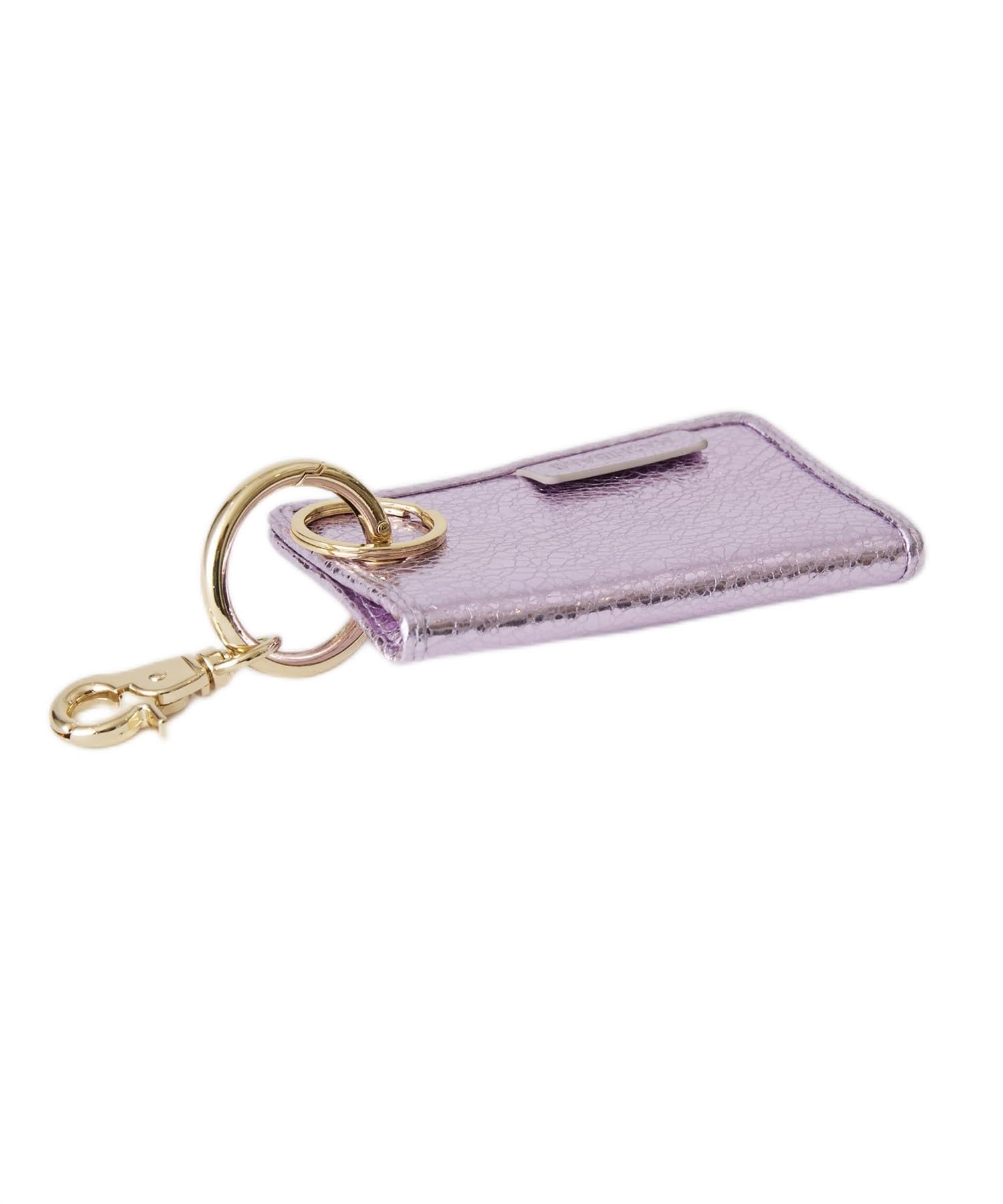 

[HASHIBAMI] Wrinkled Metallic Half Wallet Ha-2307-209 Lavender