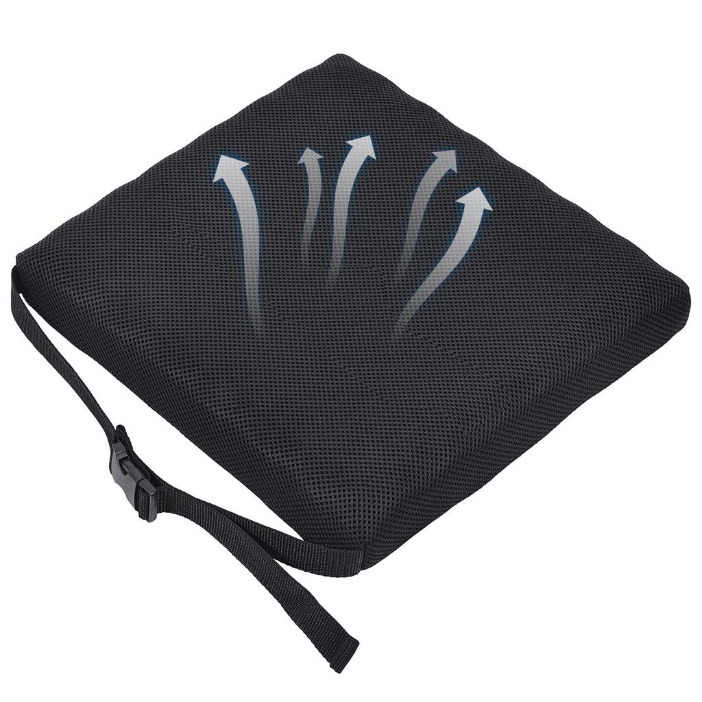 Shinnwa Ultra Breathable Seat Cushion for Chair Cushion for Piano High School Posture x x inches x 32 x 5 Mesh with Black Children, Chairs,