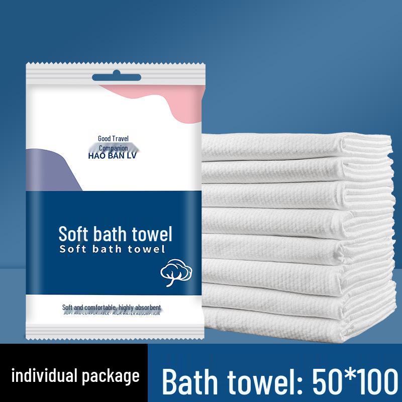 Individually Packed Large Disposable Bath Towel - Thick & Travel-Friendly
