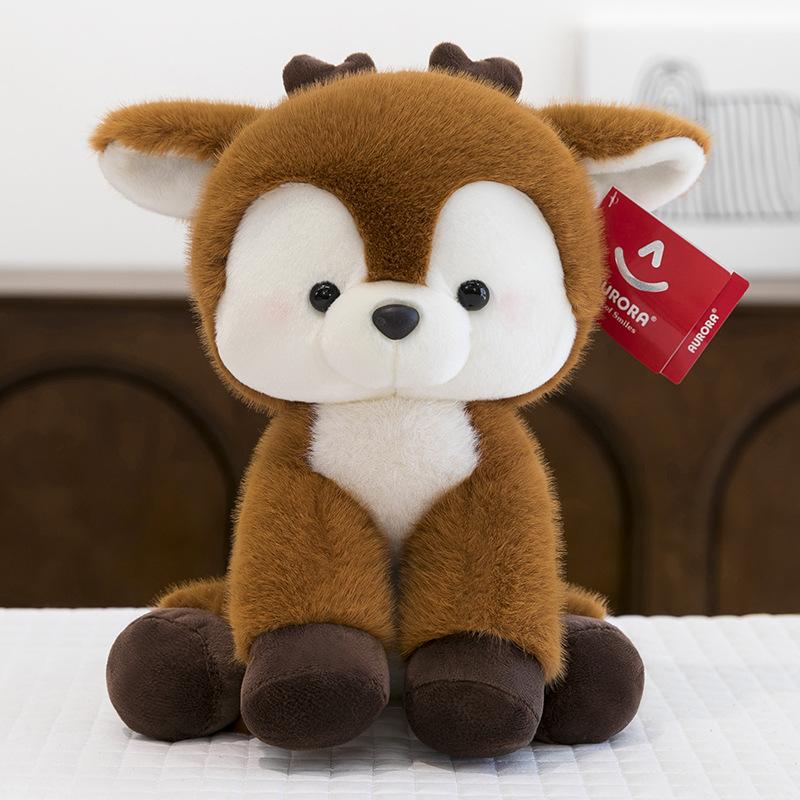 Niedliche sitzende Hirsch-Stofftiere für Kinder Schlafkomfortkissen Aktivitätsgeschenk Büro-Dekorationen