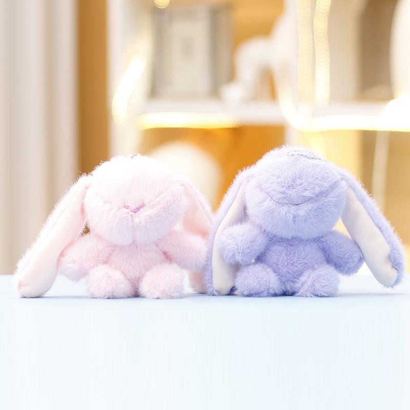 Bunny Plush Toy Pendant Cartoon Animal Keychain Bag Decoration Cute Kids Gift