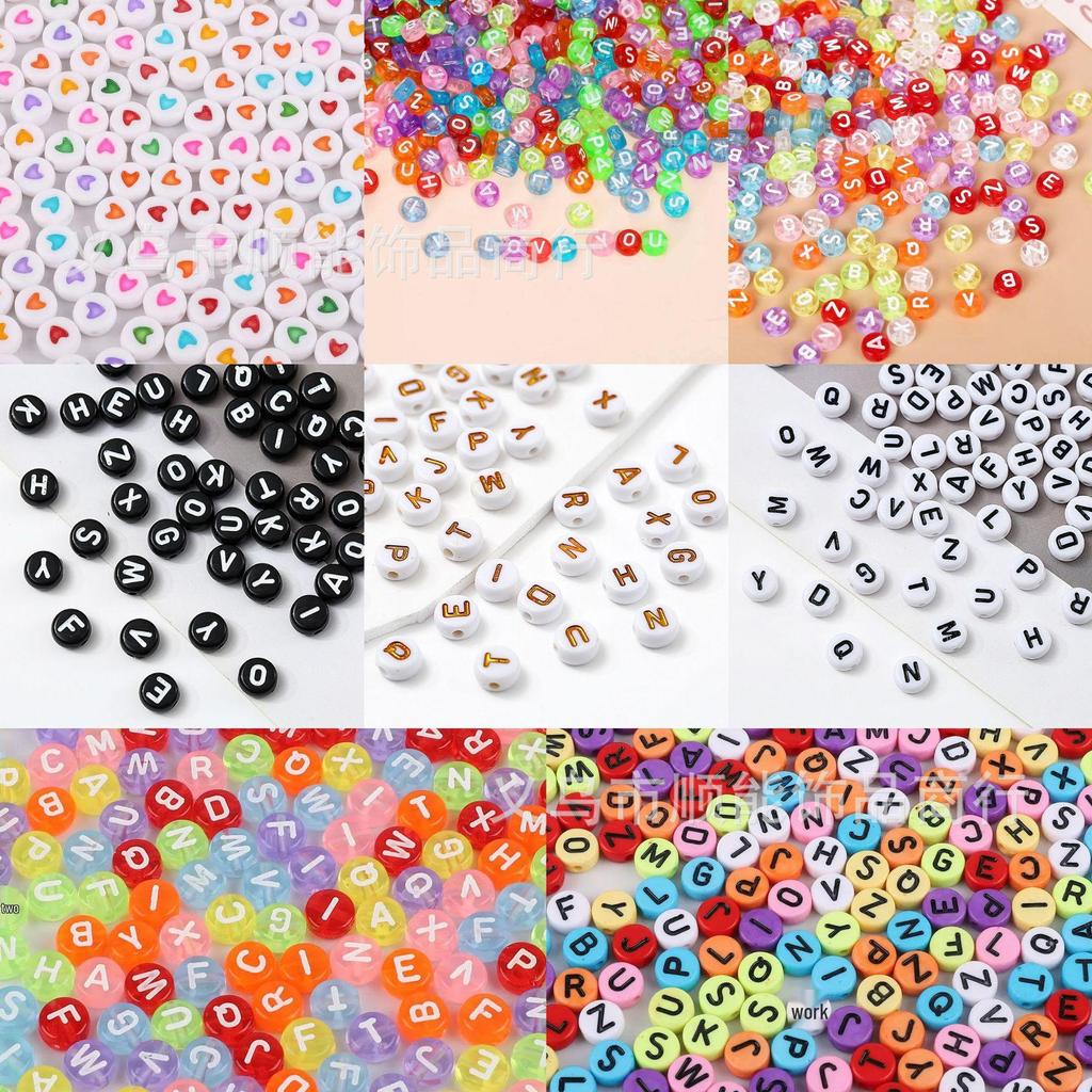 Acrylic Letter and Number Beads for Kids' DIY Jewelry and Crafts