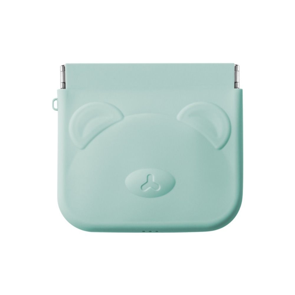 Solid Color Self-closing Lipstick Bag Cartoon Animal Mini Square Makeup Bag  Outdoor