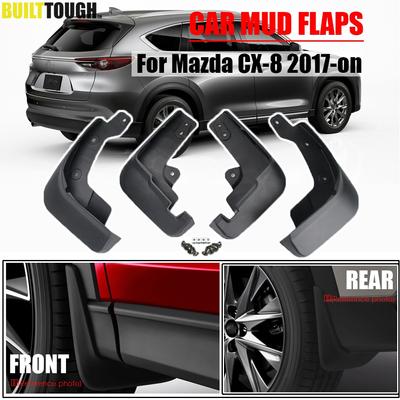 Car Mudflaps For Mazda CX-8 CX 8 CX8 2017 -on KG Mud Flaps Splash Guards Mudguards Flap Front Rear Fender Protector