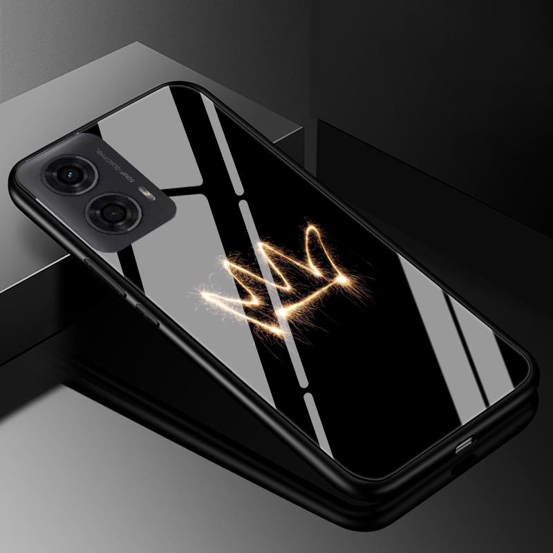 

Tempered Glass Hard Cover For Motorola Moto G24 G14 G22 G34 G54 EDGE 20 30 Pro Lite 30 Ultra Case Marble Funda Coque Phone Cover Moto G22