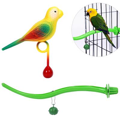 Bird Perch Stand for Parakeets Birdcage Stand Platform Cage Toy Parrot Perches Cage Accessories Small Birds Toy