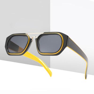 NeoRetro 86509 Plain Sunglasses C1 Yellow