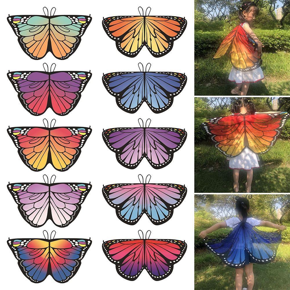 Kinder Schmetterlingskostüm Halloween Performance Maske Umhang Kinder Schmetterling Elf Engel Flügel Weihnachten Bühne Cosplay Kostüme