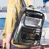 Fashion Large Capacity Transparent Backpack Zipper Portable PVC Backpack Waterproof Knapsack Students School Bag Female/Male